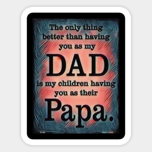 Dad Novelty Art Sticker